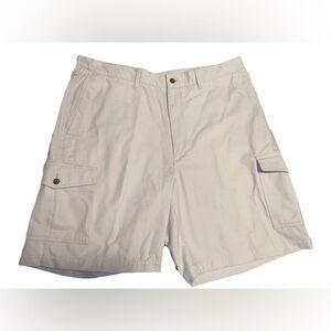 Cream Cargo Shorts